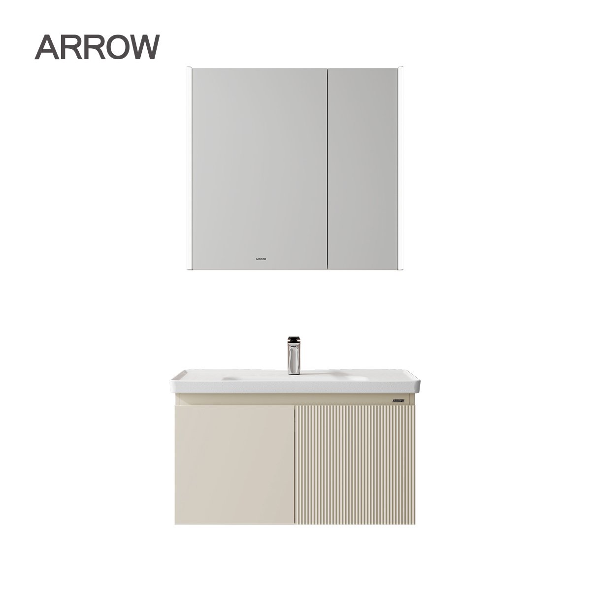 Bộ Tủ Lavabo Arrow ADGMD8G3328-A/AP3328 và Tủ Gương Arrow AMJD8G3328-A