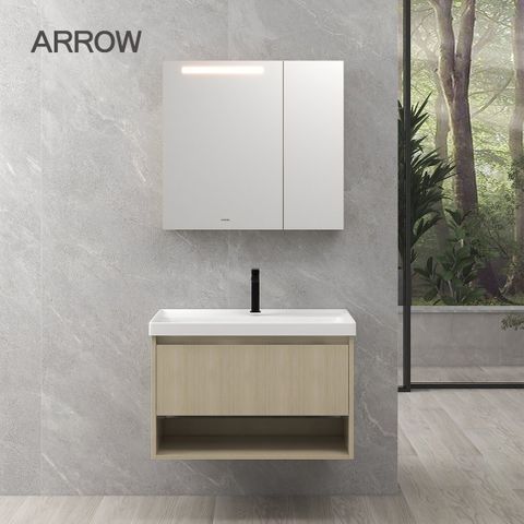 Bộ Tủ Lavabo Arrow ADGMD8G3368-DJB/AP3368 và Tủ Gương Arrow AMJD8G3368-DJB
