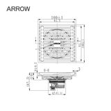 Phễu thoát sàn Arrow ADLF02CL
