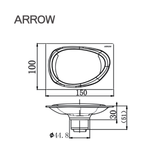 Phễu thoát sàn Arrow ADLF06CCP