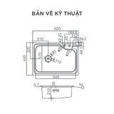 Chậu rửa chén Arrow AF61810