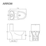 Bồn cầu một khối Arrow AG1003M/AG1003