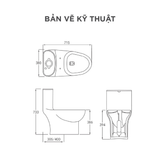 Bồn cầu một khối Arrow AG1003M/AG1003