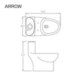 Bồn cầu một khối Arrow AG1078-1M/AB1177-A