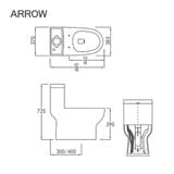 Bồn cầu một khối Arrow AG1253M/AB1253