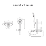 Vòi sen dây nóng lạnh Arrow AG3505CP