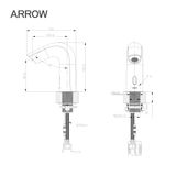 Vòi lavabo cảm ứng Arrow AG4316BUCP