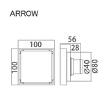 Phễu thoát sàn Arrow AG5118