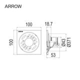Phễu thoát sàn Arrow AG5121SS