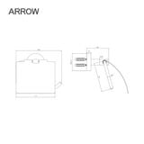 Hộp đựng giấy vệ sinh Arrow AG520801PN