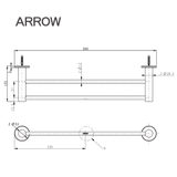 Thanh treo khăn Arrow AG52092PN-50