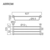 Giá treo khăn Arrow AG52093MB