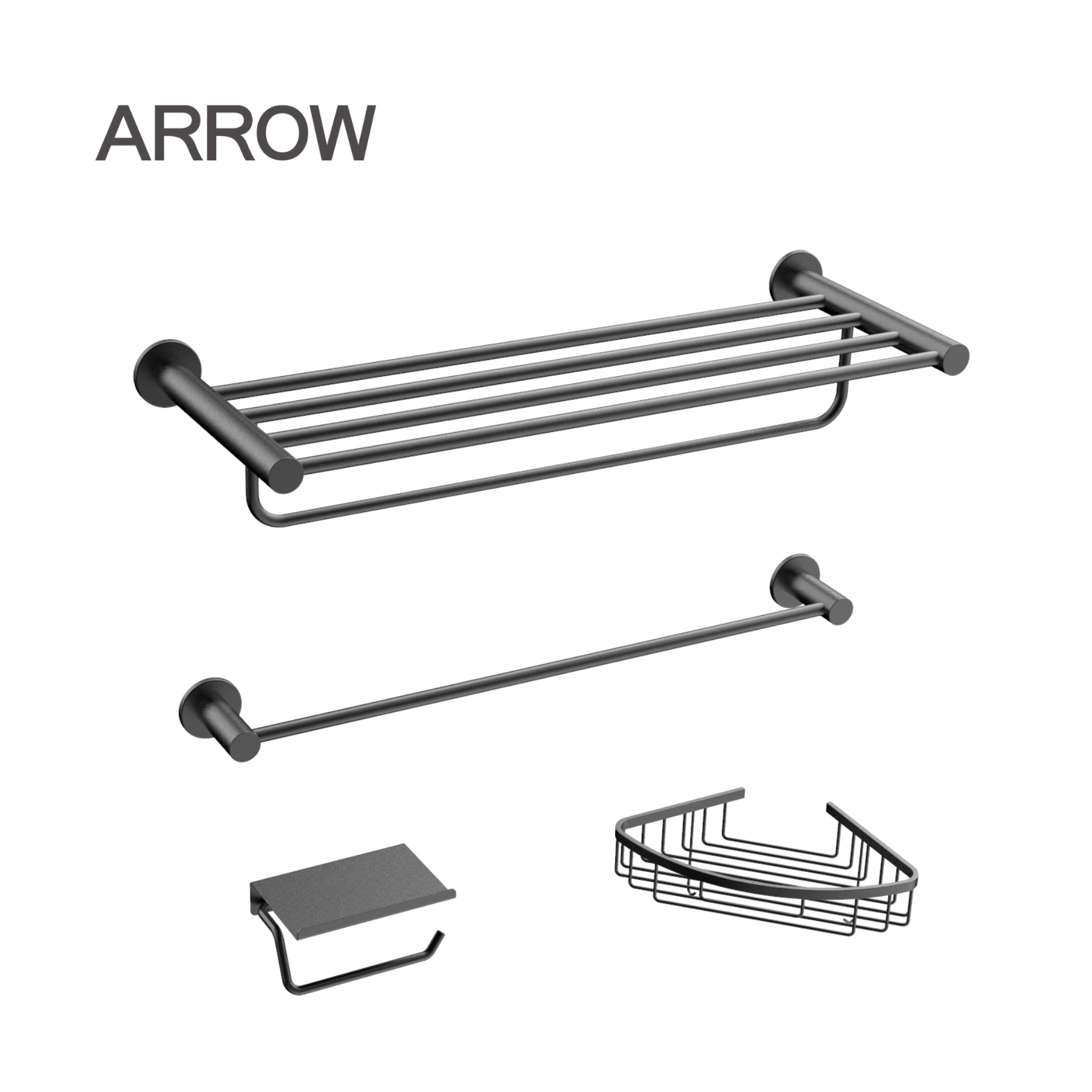 Bộ phụ kiện phòng tắm Arrow AG5209MB-TZ