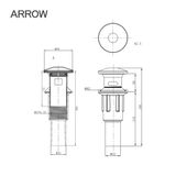Xả lật Lavabo Arrow AG5305