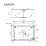 Chậu rửa chén Arrow AG5513-TZ