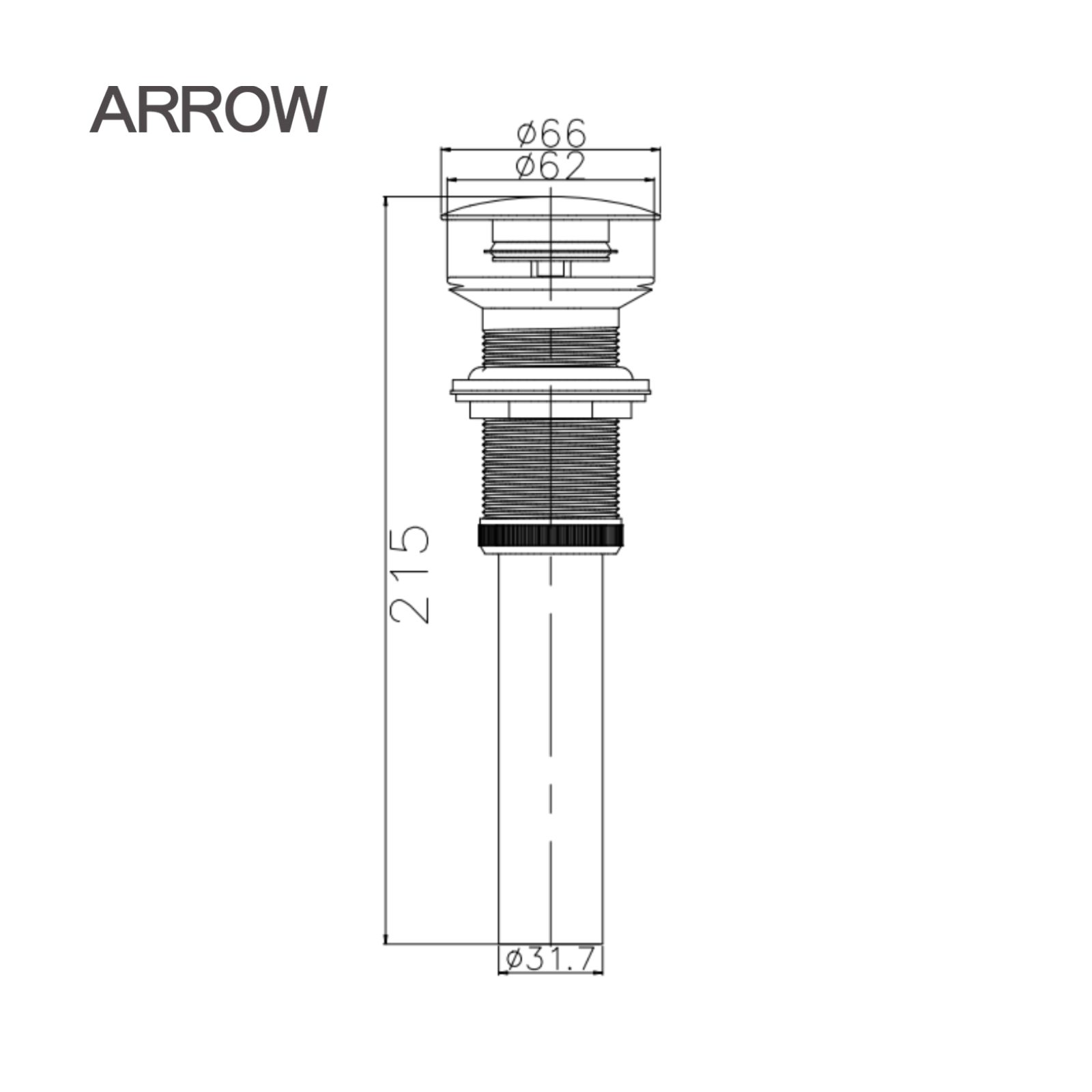 Xả nhấn Lavabo Arrow AG5822CP