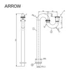 Ống xả Lavabo Chữ S Arrow AG5917PN