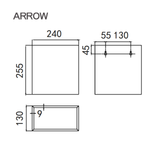 Thùng rác Arrow AG7404SS