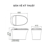 Bồn cầu thông minh Arrow AG801A-1M