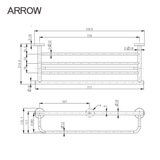 Giá treo khăn Arrow AGJ2504