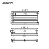 Giá treo khăn Arrow AGJ2504GG