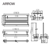 Bộ phụ kiện phòng tắm Arrow AGJ25TZGG