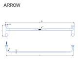 Thanh treo khăn Arrow AGJ60901A-M