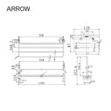 Bộ phụ kiện phòng tắm Arrow AGJ609TZLG