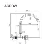 Vòi Bếp Lạnh Arrow AHCY45003WCP