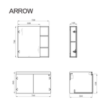 Bộ Tủ Lavabo Arrow AHGP8G391TRY-2H/AP391E