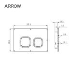 Nút nhấn xả âm tường Arrow AHM001A