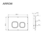 Nút nhấn xả âm tường Arrow AHM001C