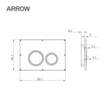 Nút nhấn xả âm tường Arrow AHM002A