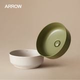 Chậu rửa lavabo đặt bàn Arrow AHP41025B-TGR