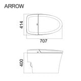 Bồn cầu thông minh Arrow AKB1101-UM