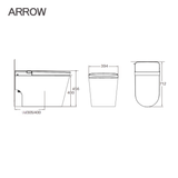 Bồn cầu thông minh Arrow AKB1106M