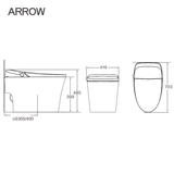 Bồn cầu thông minh Arrow AKE1134M