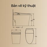 Bồn cầu thông minh Arrow AKE1134M