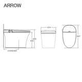 Bồn cầu thông minh Arrow AKE1153M