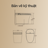 Bồn cầu thông minh Arrow AKE1162M