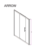 Ảnh bản vẽ kỹ thuật buồng tắm kính Arrow AL1080U