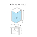 Buồng tắm kính Arrow AL37F1U