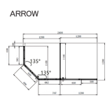 Buồng tắm kính Arrow AL59Z1Y