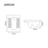 Xí xổm Arrow ALD515-1E