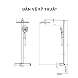 Vòi sen cây nóng lạnh Arrow AMG13GH872BCP