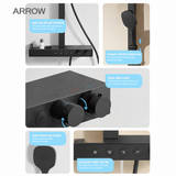 Vòi sen cây nóng lạnh Arrow AMG14GH872MB