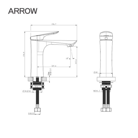 voi-lavabo-nong-lanh-arrow-AMP11857LF90