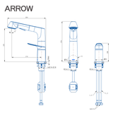 Vòi lavabo hỗ trợ người già Arrow AMP23890CP
