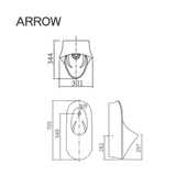 Bồn tiểu nam treo tường Arrow AN6704