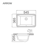 Chậu rửa lavabo âm bàn Arrow AP4036